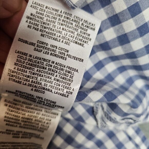 Columbia Shirt Women's Medium Blue Long Sleeve Button Down Vented Logo fishing - Picture 6 of 9